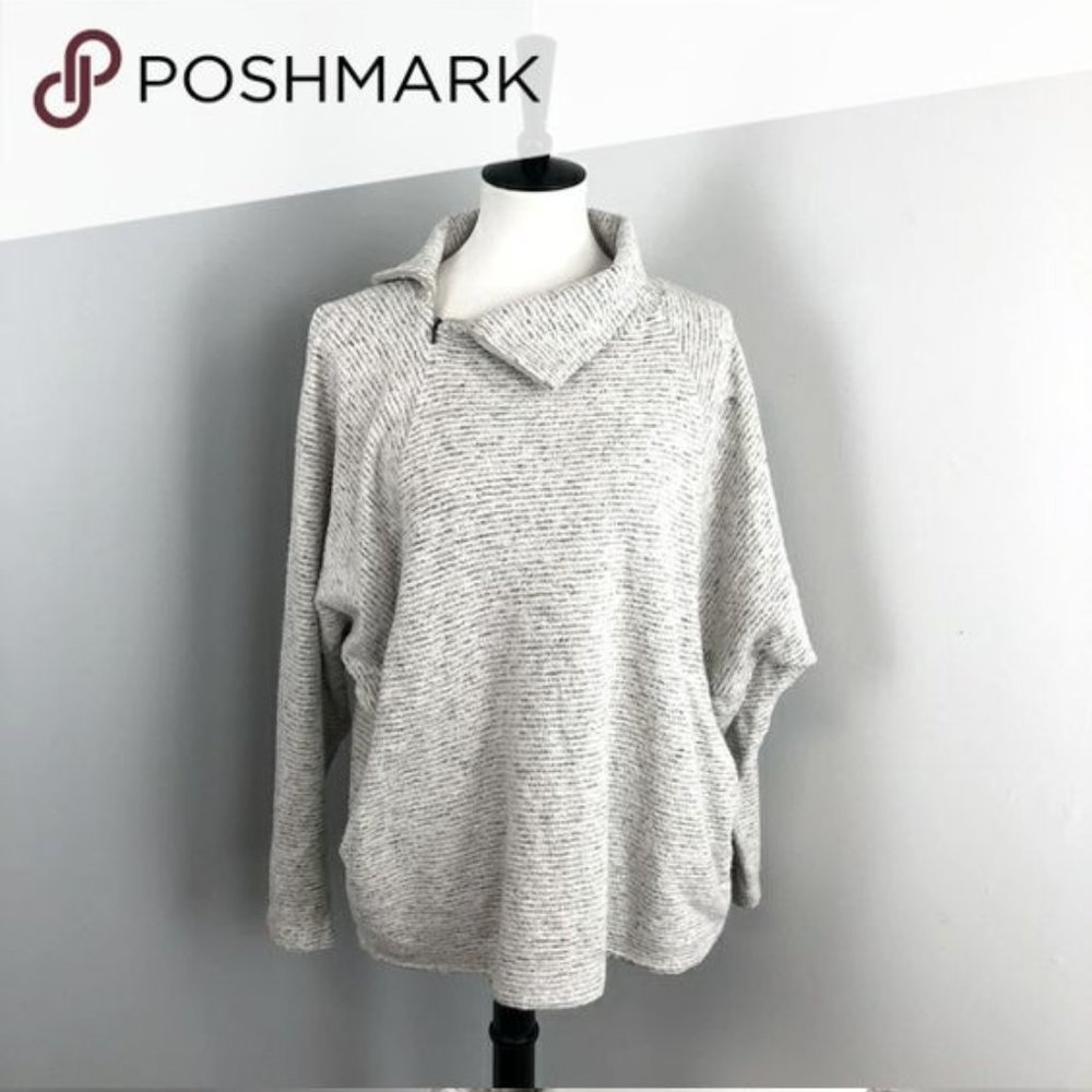 REI Co-op Gray/White Dolman Pullover X-Small- Wallace Lake